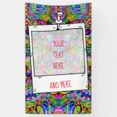 Sketting Fantasy Art - Abstracte Neon Shift 3 Spandoek (Verticaal)