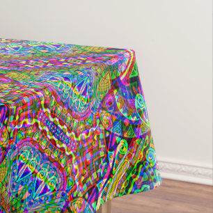 Sketting Fantasy Art - Abstracte Neon Shift 3 Tafelkleed