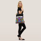 Sketting Fantasy Art - Abstracte Neon Shift 3 Tote Bag (Op model)