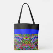 Sketting Fantasy Art - Abstracte Neon Shift 3 Tote Bag (Achterkant)