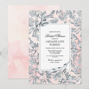 Sketting Floral Blush Pink Vrijgezellenfeest Kaart