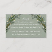 Sketting Flowers laat Greenery Sage Details Informatiekaartje (Voorkant)