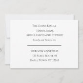 Sketting House Black and White New Address Aankondiging (Achterkant)