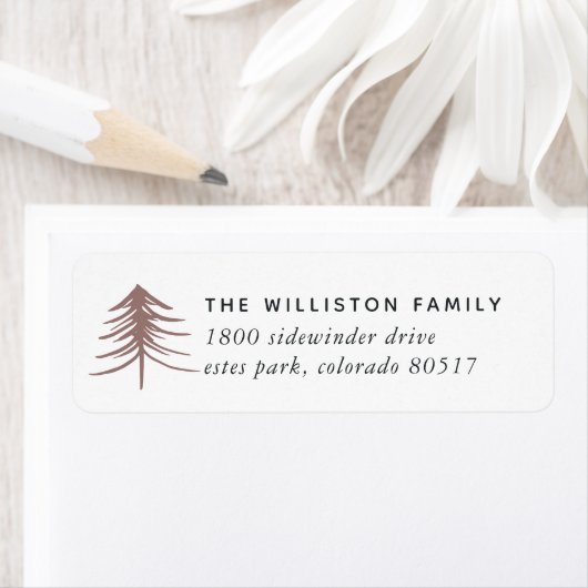Sketting Pine Holiday Return Label (Insitu)