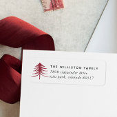 Sketting Pine Holiday Return Label