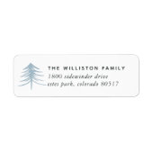 Sketting Pine Holiday Return Label (Voorkant)