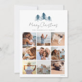 Sketting Pines Photo Collage Feestdagenkaart (Voorkant)