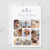 Sketting Pines Photo Collage Feestdagenkaart (Voorkant)