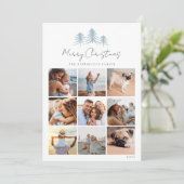 Sketting Pines Photo Collage Feestdagenkaart (Staand voorkant)