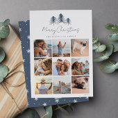 Sketting Pines Photo Collage Feestdagenkaart