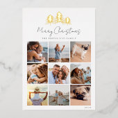 Sketting Pines Photo Collage Folie Feestdagenkaart (Voorkant)