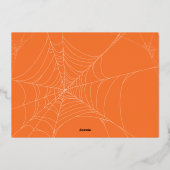 Sketting Script Halloween Foto Folie Feestdagenkaart (Achterkant)