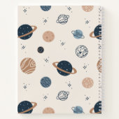 Skettingpatroon voor zonnesysteem notitieboek (Achterkant)