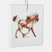Skewbald Overo Paint Horse Pony Memorial Keramisch Ornament (Rechts)