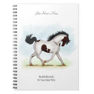 Skewbald Pinto Personalized Horse Owner's Journal Notitieboek