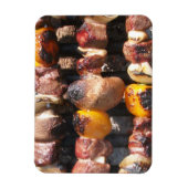 Skewered Kabobs op Barbecue Grill Magneet (Verticaal)