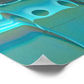 Ski Abstracte kunst Poster (Hoek)