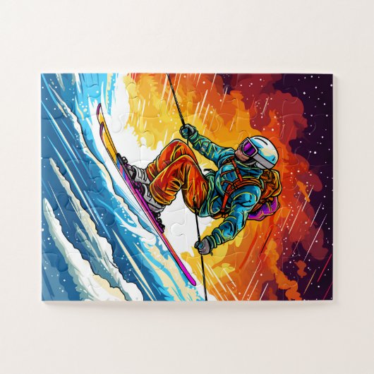 Ski Actie Legpuzzel (Horizontaal)