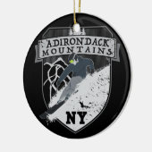 Ski Adirondack Mountains, NY Keramisch Ornament (Links)