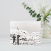 ski-afbeelding, een oogje in het zeil houden briefkaart (Staand voorkant)