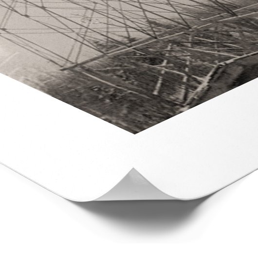 ski-afbeelding, is het veilig? poster (Hoek)