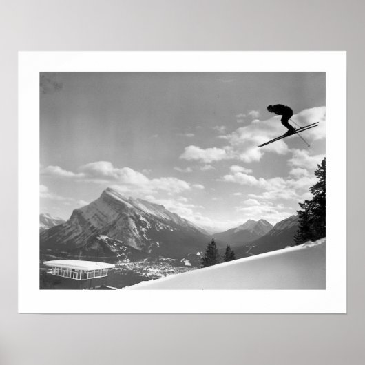  ski-afbeelding, laatste race voor de afwerking poster (Voorkant)