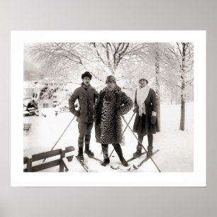  ski-afbeelding, Mode op de piste Poster
