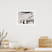  ski-afbeelding, Skiers op de piste Poster (Keuken)