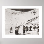  ski-afbeelding, Skiers op de piste Poster (Voorkant)