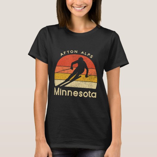  ski Afton Alpen Minnesota Mountain T-shirt (Voorkant)