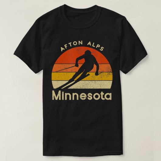 ski Afton Alpen Minnesota Mountain T-shirt (Design voorkant)