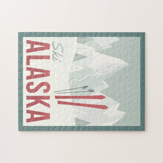 Ski Alaska Legpuzzel (Horizontaal)