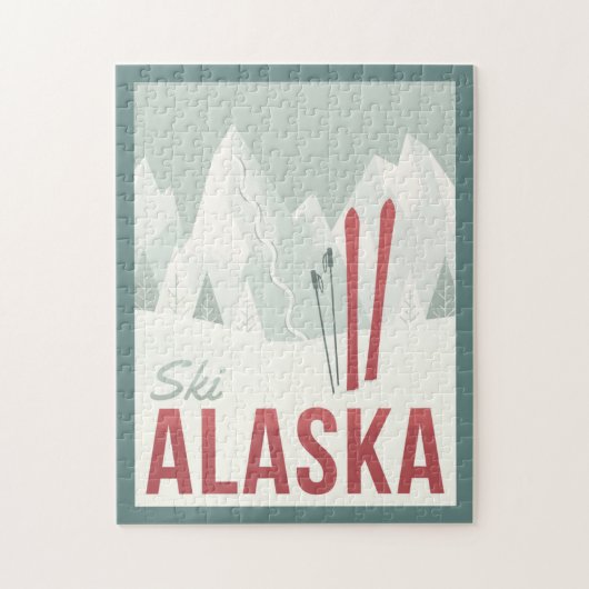 Ski Alaska Legpuzzel (Verticaal)