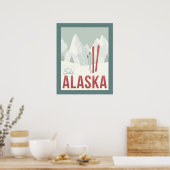 Ski Alaska Poster (Keuken)
