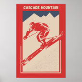 Ski Alberta Banff Resort Cascade Mountain Poster (Voorkant)