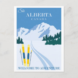 Ski Alberta Canada Briefkaart