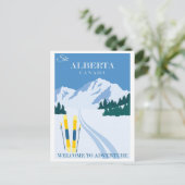 Ski Alberta Canada Briefkaart (Staand voorkant)