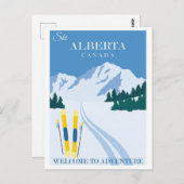 Ski Alberta Canada Briefkaart (Voorkant / Achterkant)