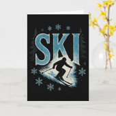 Ski - Alpine Downhill Racing Freestyle Kaart (Gele Bloem)