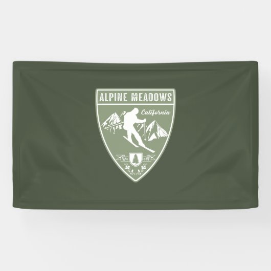 Ski Alpine Meadows California Spandoek (Horizontaal)