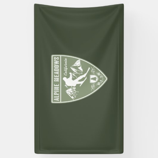 Ski Alpine Meadows California Spandoek (Verticaal)
