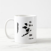 ski als een meisje koffiemok (Links)