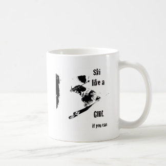 ski als een meisje koffiemok