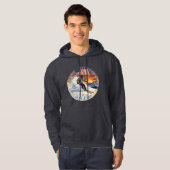 Ski Alta, Utah, Man Skiet Hoodie (Voorkant volledig)