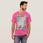 Ski Alta Utah  Ski Travel Poster T-shirt (Voorkant volledig)