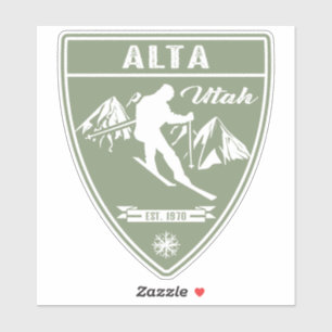 Ski Alta Utah Sticker