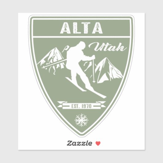 Ski Alta Utah Sticker (Vel)
