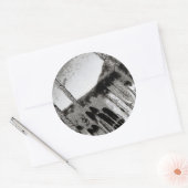 ski-ambachten  ronde sticker (Envelop)