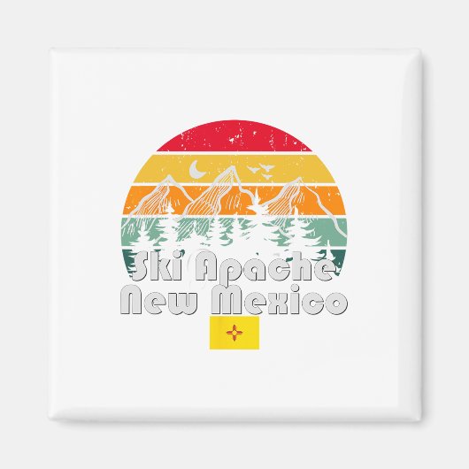 Ski Apache New Mexico Magneet (Voorkant)