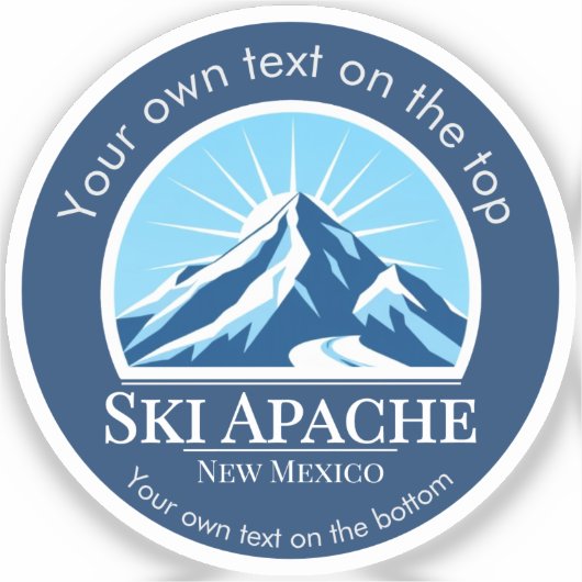 Ski Apache New Mexico ski resort Sticker (Voorkant)